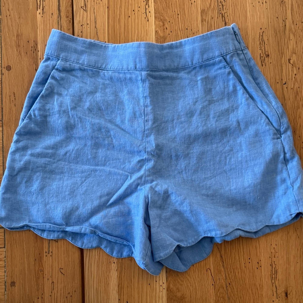 Abercrombie & Fitch Blue High Waist Women Shorts